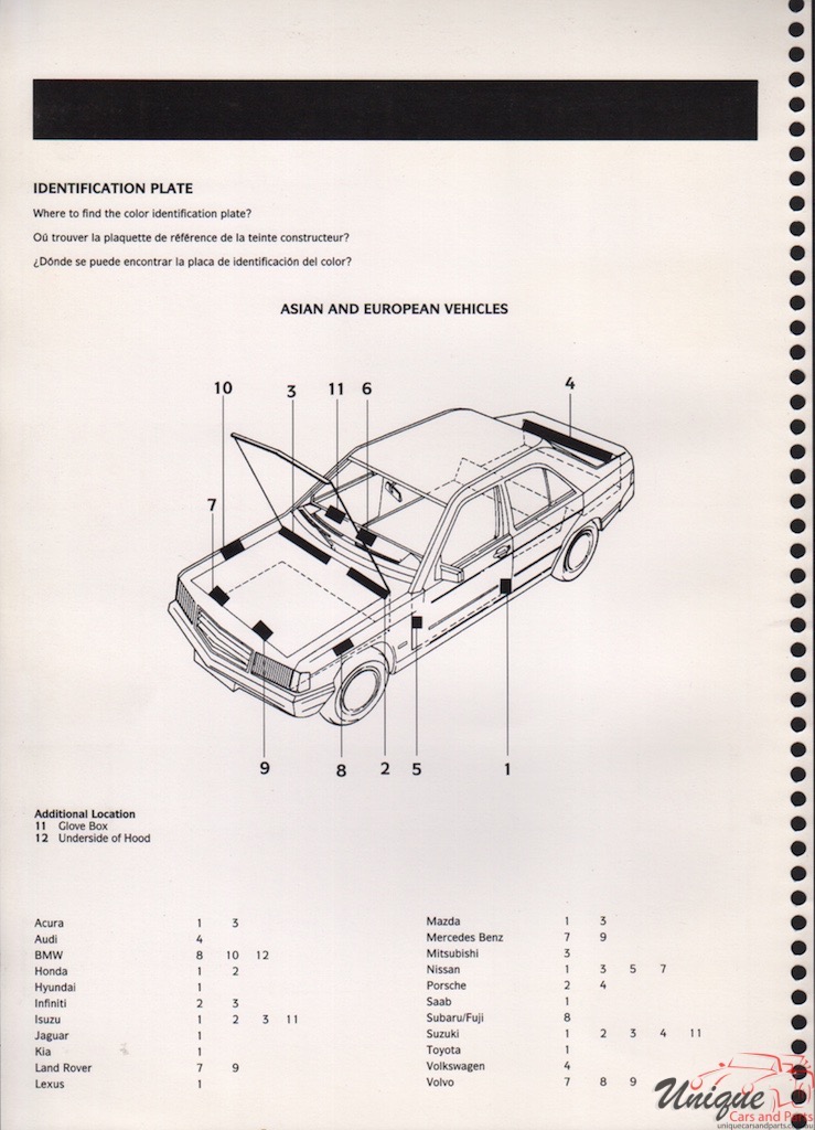 1999 Land-Rover Paint Charts Akzo 2